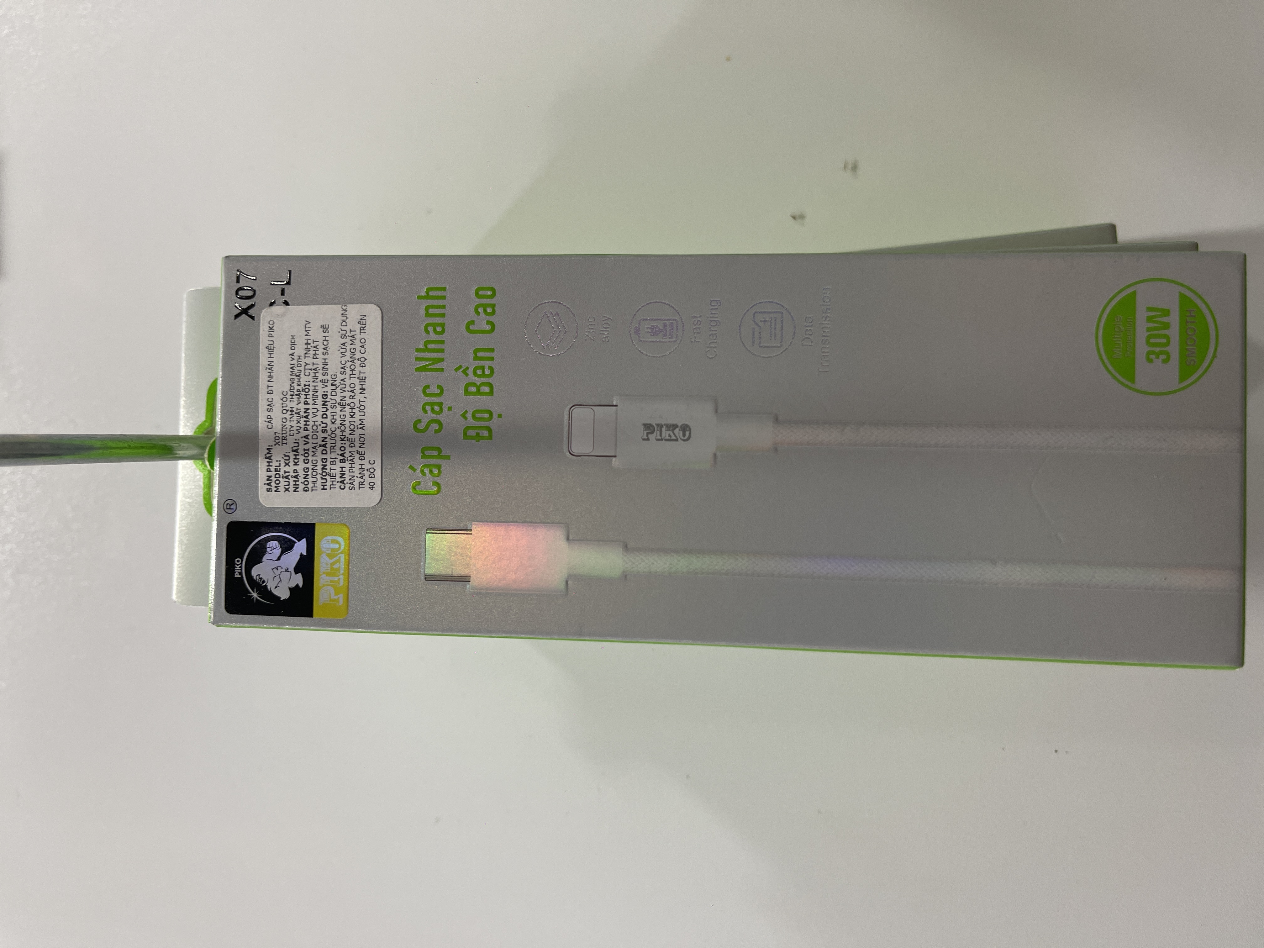 Cáp sạc X07 C-L